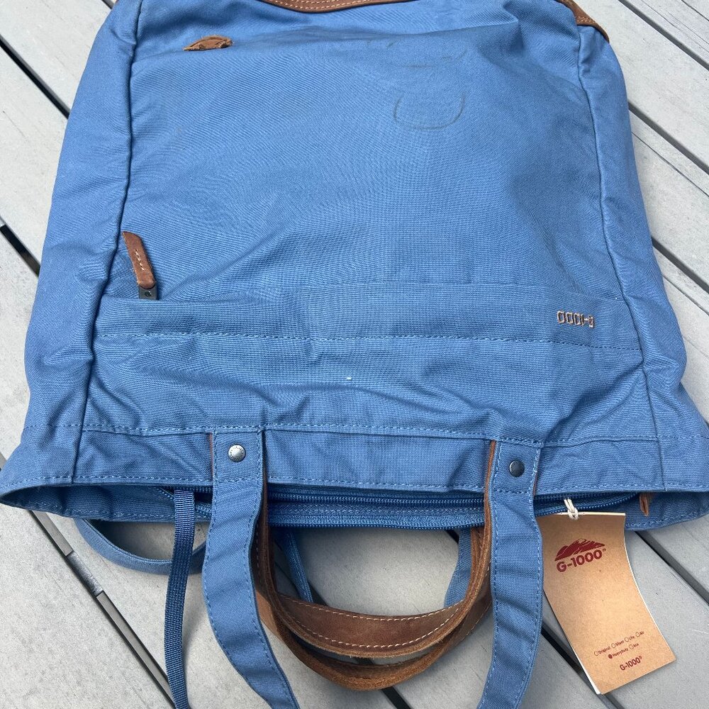 Fjallraven G-1000 Totepack No. 1 Blue Bag Tote Shoulder Travel 2 In 1 Backpack